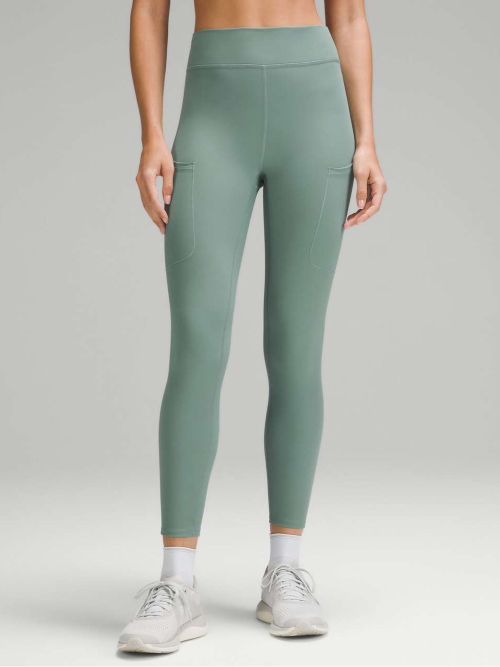 Lululemon lab Luxtreme High-Rise Training Tight 25" Leggings Pockets Green